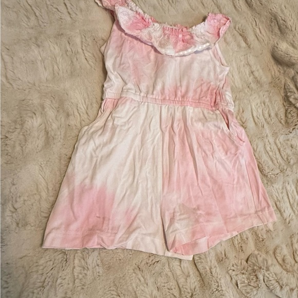 Pink Ruffled Kids Romper - Picture 3 of 3
